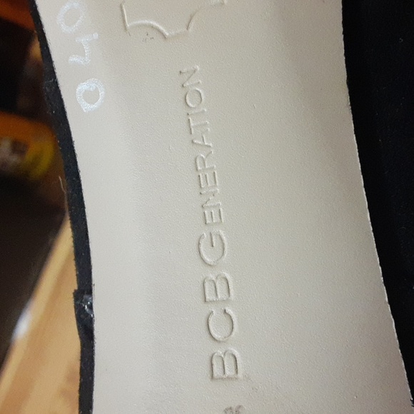 BCBGeneration Women's Black Suede Lace Up Highheel Boots Size 7 4in Heel - Picture 11 of 11